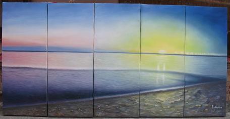 Dafen Oil Painting on canvas seascape painting -set490